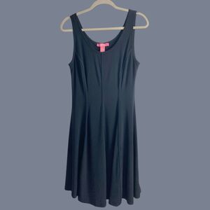 Catherine Malandrino Black Cut & Sew Midi Dress NWT Size Med Sleeveless Lined